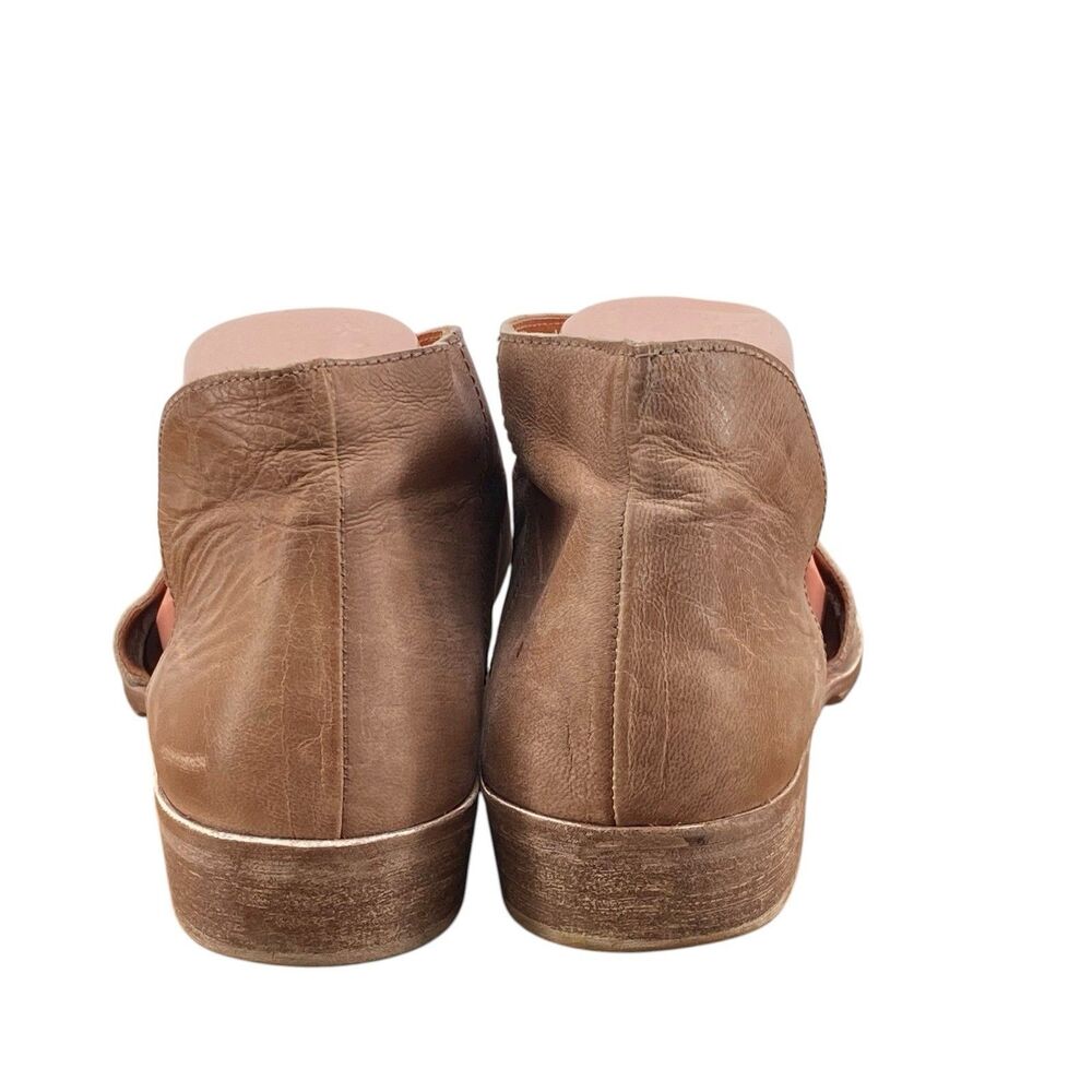 Free People Mont Blanc Asymmetrical Sandals Tan D'Orsay Size‎ EU 39 US 8.5 - Picture 4 of 10